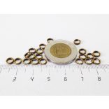 20db Dupla szerelőkarika - antik bronz (5mm)