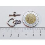 Antik ezüst T-Kapocs *Szív*