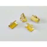 Arany színű szalagvég 10mm - 4 db