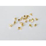 Arany színű bőrvég - 20db