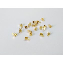 Arany színű bőrvég - 20db