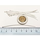7cm Bogyós szerelőpálca Platina színű (10db)
