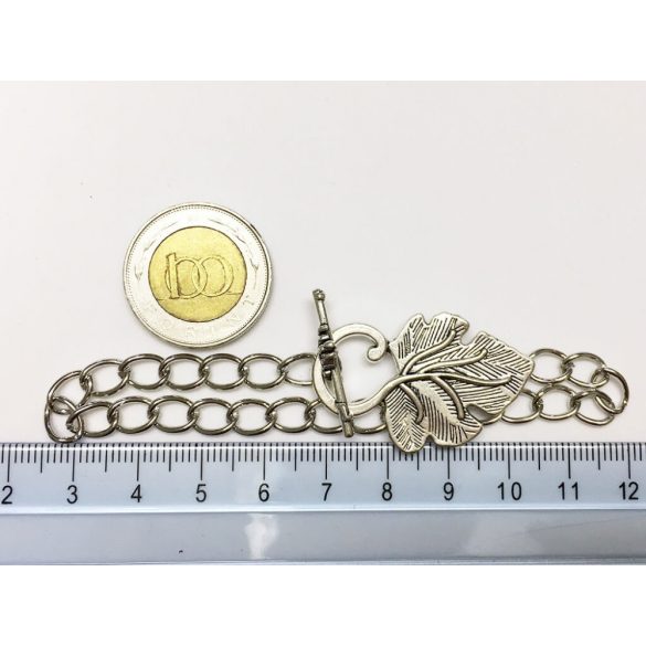 Szőlő-levél T-kapcsos karkötő