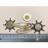 Antik Ezüst színű Hajókormány könyvjelző alap (18mm tányérral) 