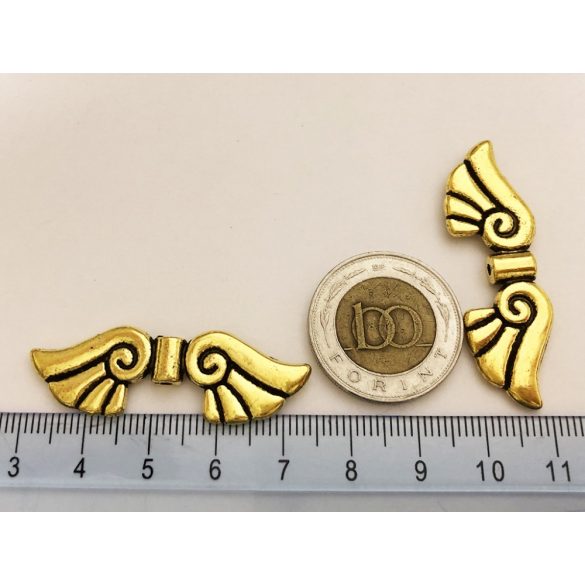 Óriás arany színű angyalszárny (44mm)
