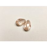 Csepp gyöngy pár - Rózsaszín (12*8mm)