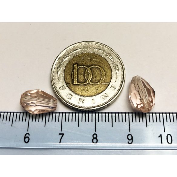 Csepp gyöngy pár - Rózsaszín (12*8mm)
