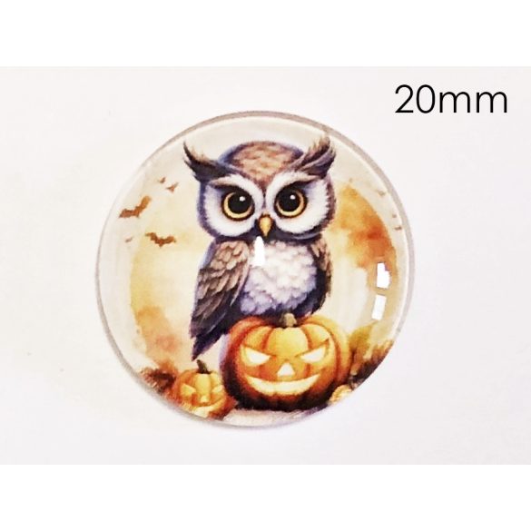 Halloween kaboson 20mm -  Bagoly