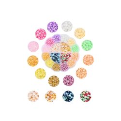 Vegyes színű gyöngy-mix nagy virág boxban 