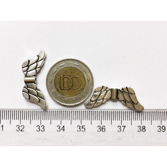 Angyalszárny nagy ezüst (29*16mm) 