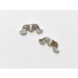 Angyalszárny pár antik ezüst (19*7mm)