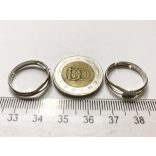 Ragasztható gyűrű-alap antik ezüst színű, állítható