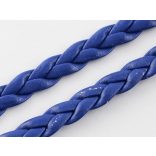 ~5mm Műbőr fonat - sötétkék (50cm)