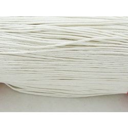 Viaszolt pamutszál - fehér (1mm) - 1m