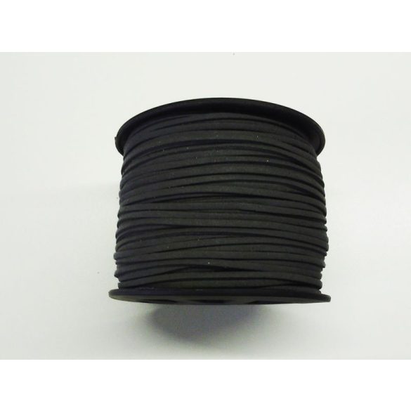 Zsinór - sötétszürke (3*1,5mm) - 50cm