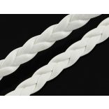 ~5mm Műbőr fonat - fehér (50cm)