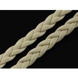 ~5mm Műbőr fonat - bézs (50cm)