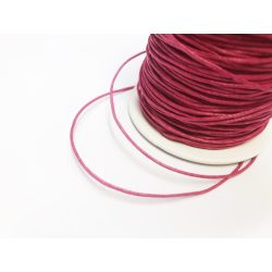 Viaszolt pamutszál (1mm) - Élénk rózsaszín - 1m