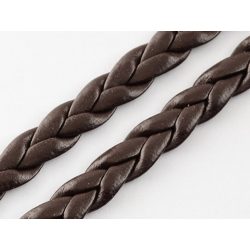 ~5mm Műbőr fonat - csokibarna (50cm)