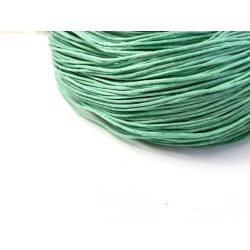 Viaszolt pamutszál (1mm) - Türkiz zöld  - 1m