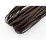 ~5mm Műbőr fonat - csokibarna (50cm)