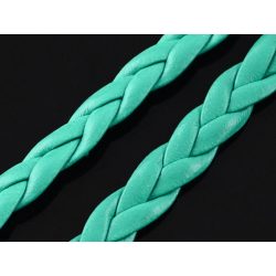 ~5mm Műbőr fonat - türkiz (50cm)