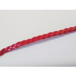 ~5mm Műbőr fonat - piros (50cm)