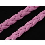 ~5mm Műbőr fonat - rózsaszín (50cm)
