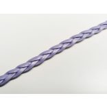 ~ 5mm Műbőr fonat - halványlila (50cm)