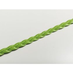 ~ 5mm Műbőr fonat - zöld (50cm)