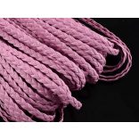 ~5mm Műbőr fonat - rózsaszín (50cm)