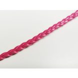 ~ 5mm Műbőr fonat - pink (50cm)