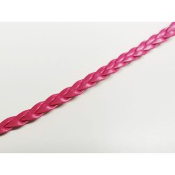 ~ 5mm Műbőr fonat - pink (50cm)