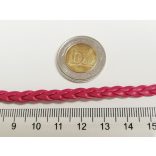~ 5mm Műbőr fonat - pink (50cm)