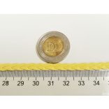 ~ 5mm Műbőr fonat - sárga (50cm)