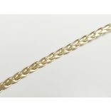 ~ 5mm Műbőr fonat - arany (50cm)